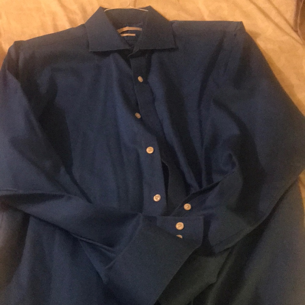 Blue Michael kors shirt 15 1/2 32/33 sleeve